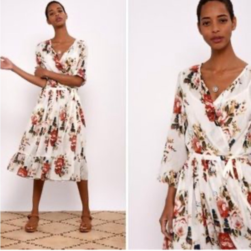 LEON & HARPER Floral Wrap Dress
